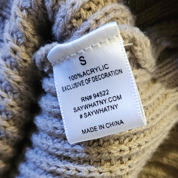 Say What? Cold Shoulder Sweater - Picture 5 of 5